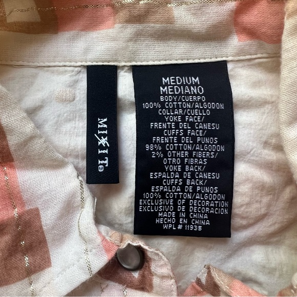 Mix It Western Textured Multi-Pattern Button Down Shirt - Picture 10 of 10